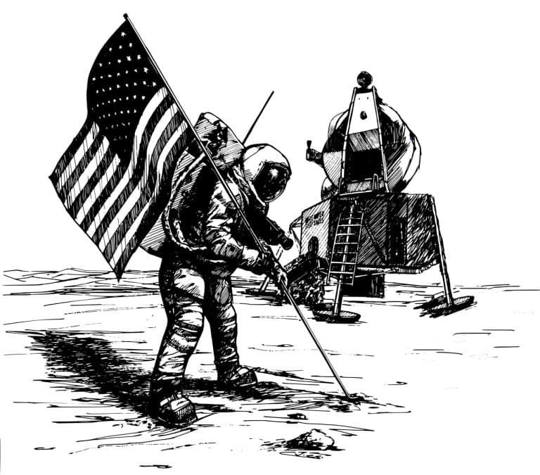 Apollo moon mission